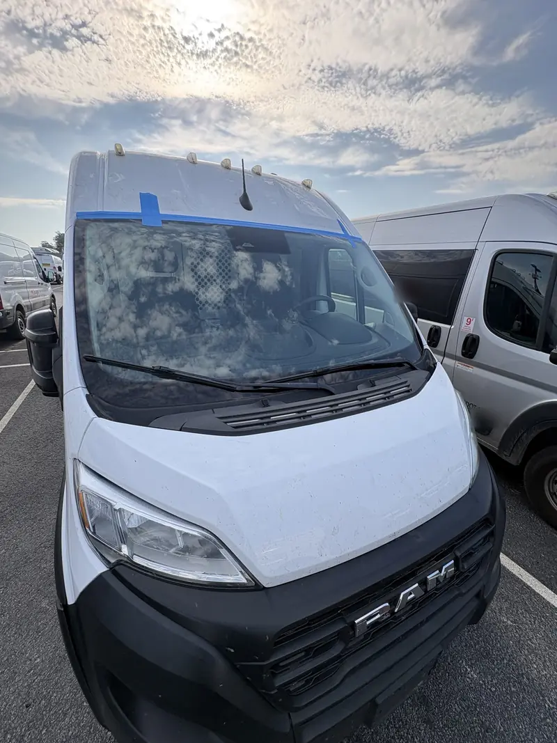 Commercial van photographed by Low Price Auto Glass